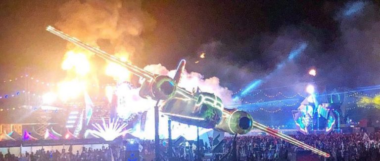 “Ghost Plane” Projection at Electric Daisy Carnival (EDC), Las Vegas